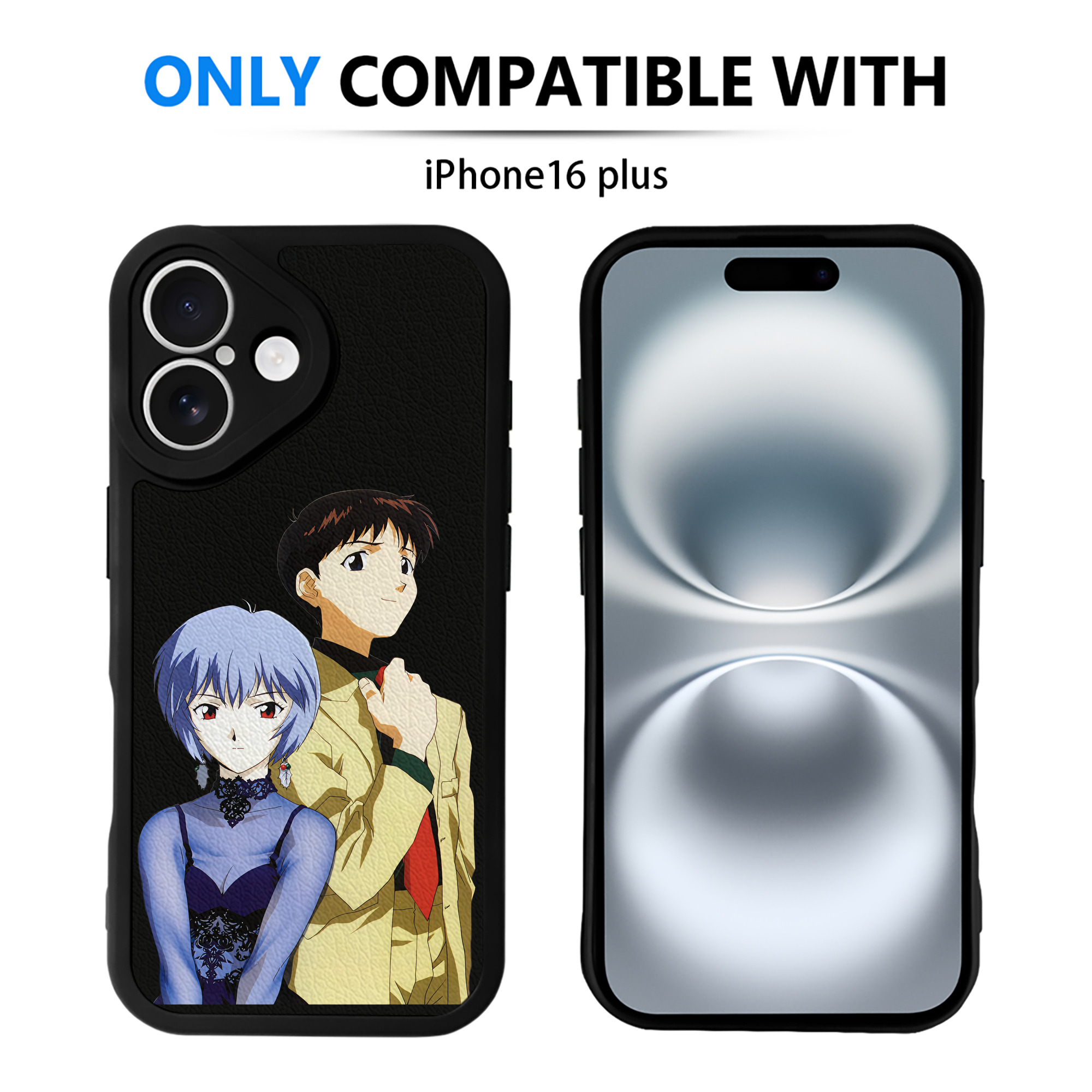 （画像用） EVA 新世紀エヴァンゲリオン 【iPhone 16シリーズ対応】シリコンスマホケース（レザー調） 材質：シリコン